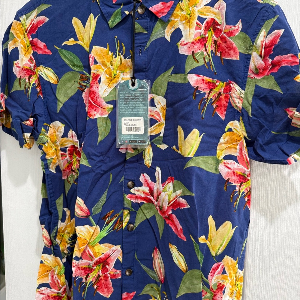 Floral Blue Shirt